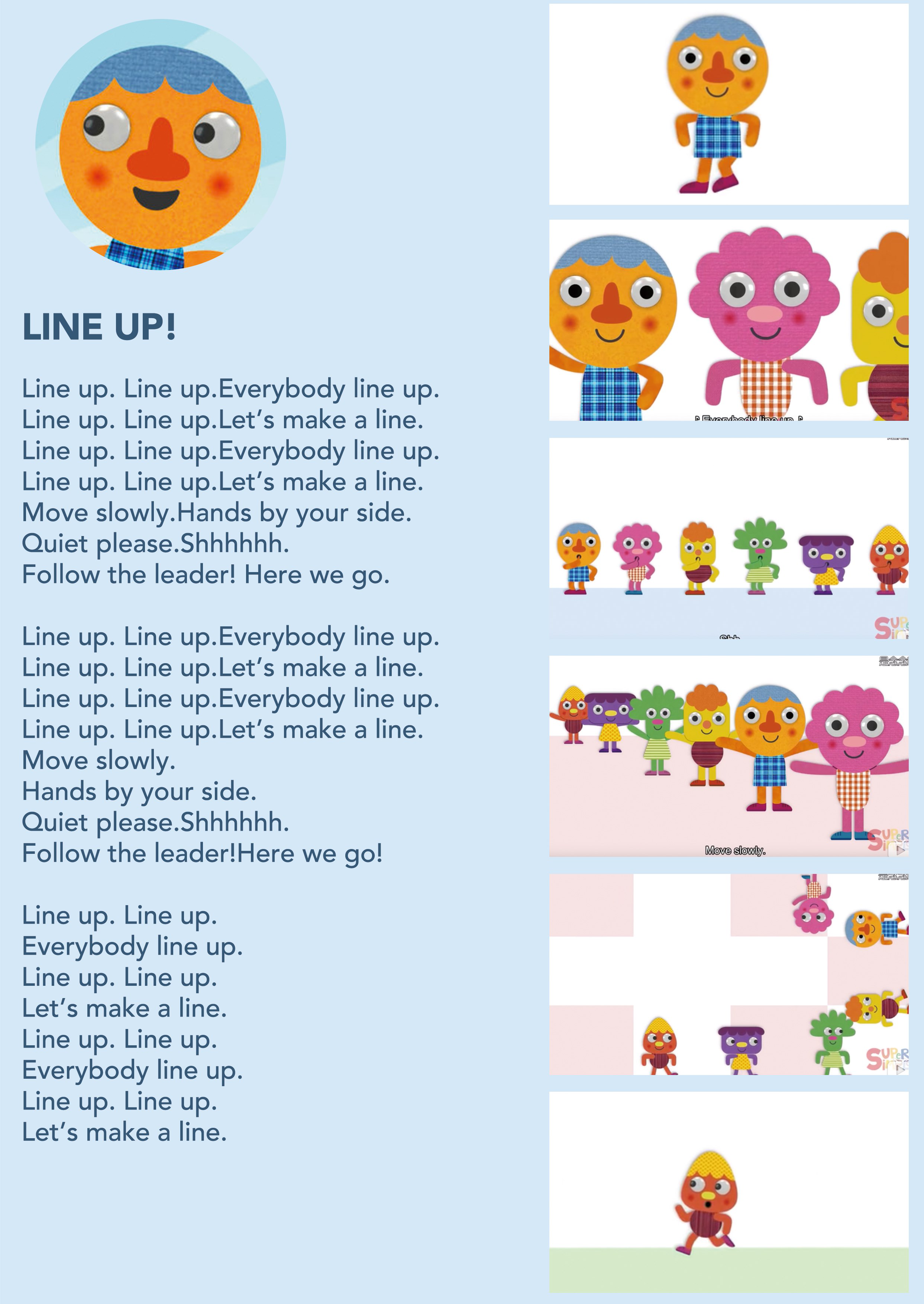 185.Line Up!  featuring Noodle & Pals  Super Simple Songs